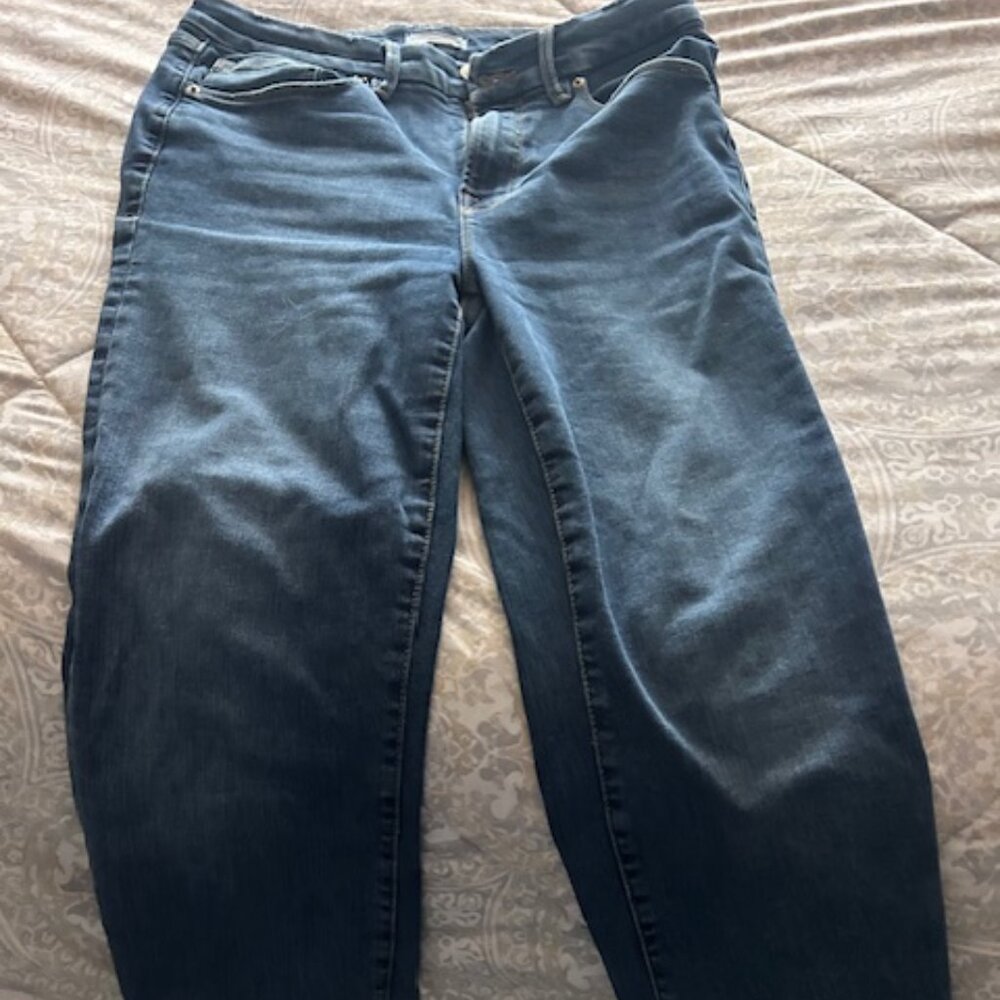 Good American Always Fits Straight Jeans Size 6-12